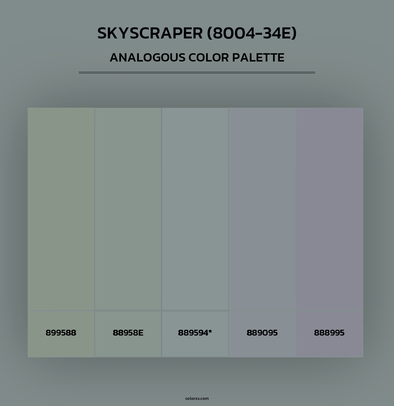 Skyscraper (8004-34E) - Analogous Color Palette