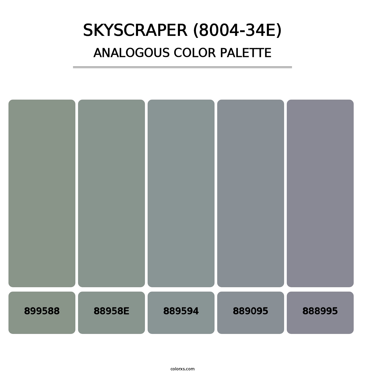 Skyscraper (8004-34E) - Analogous Color Palette