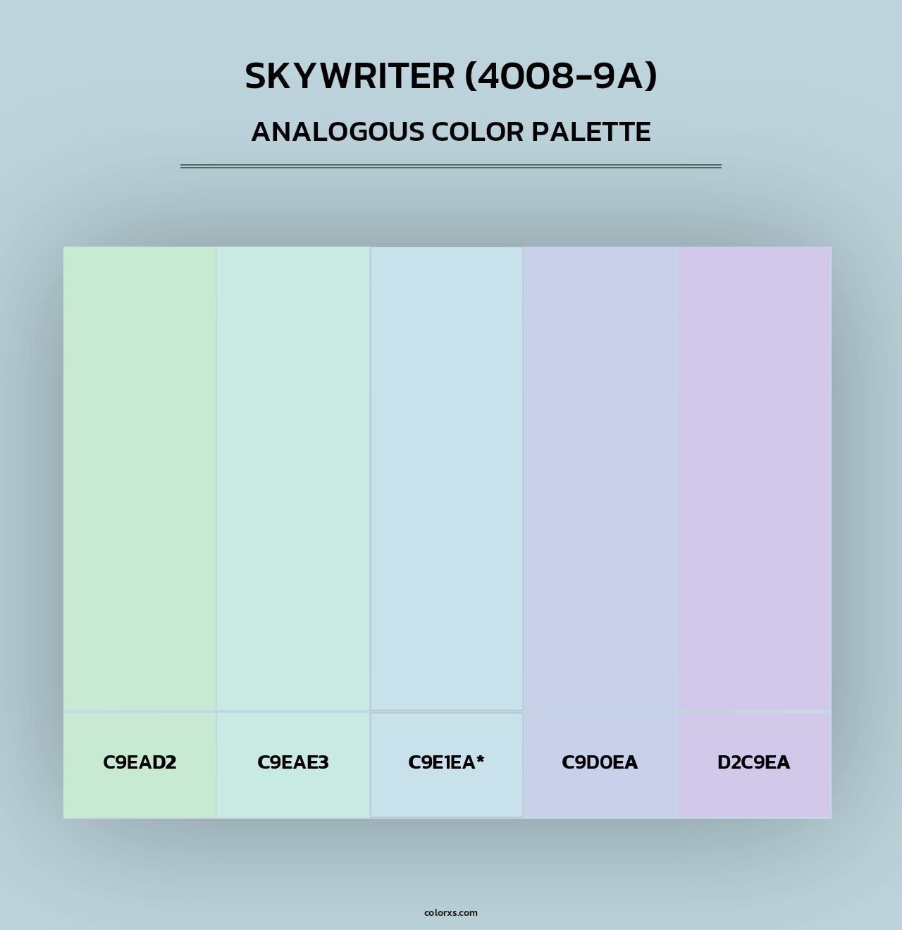 Skywriter (4008-9A) - Analogous Color Palette
