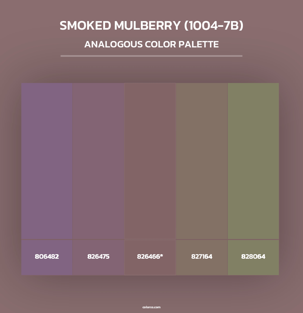 Smoked Mulberry (1004-7B) - Analogous Color Palette