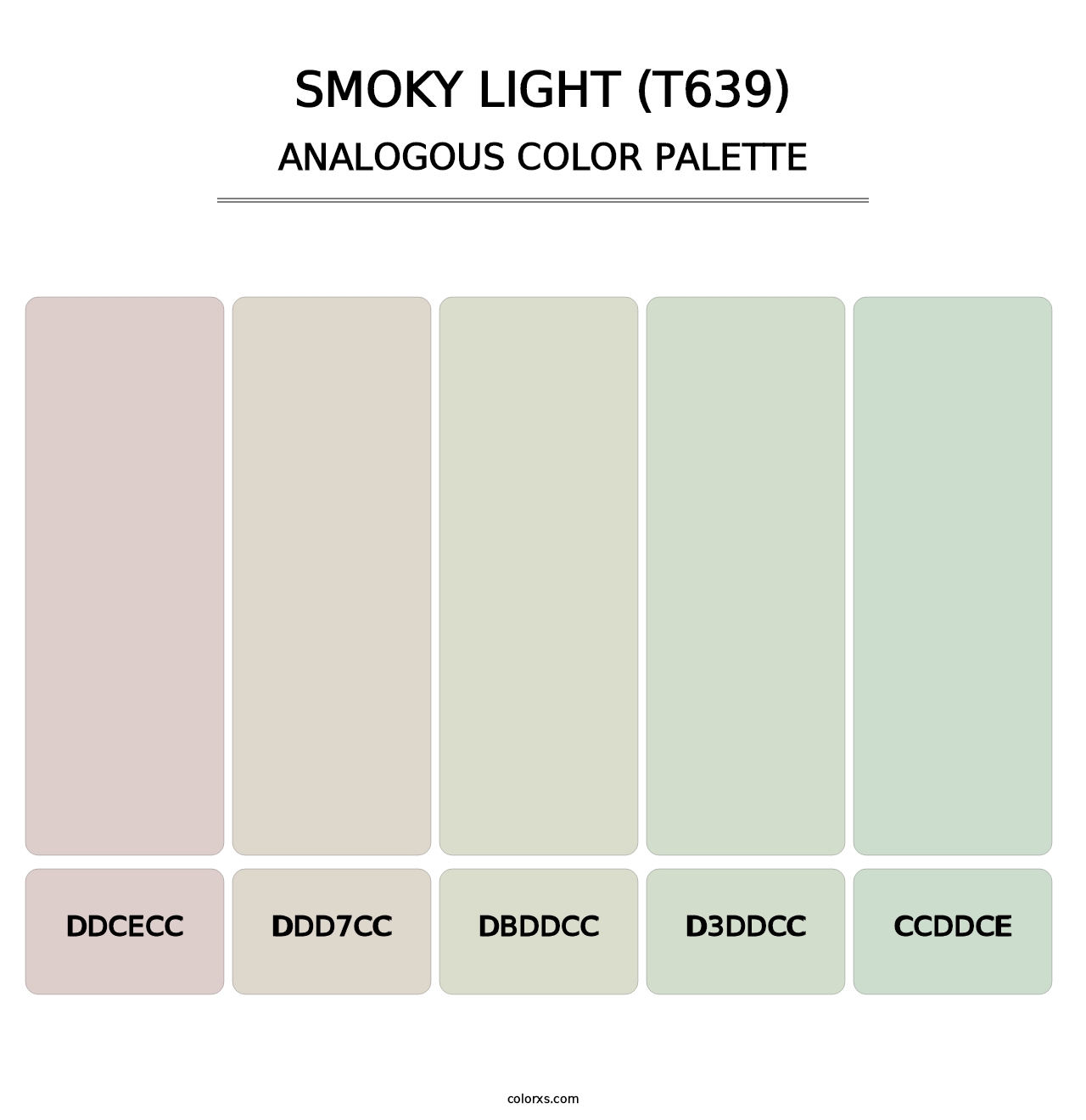 Smoky Light (T639) - Analogous Color Palette