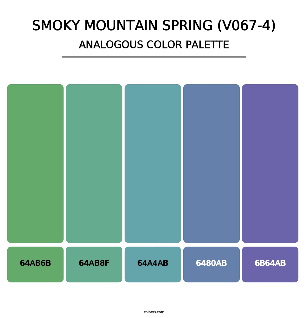 Smoky Mountain Spring (V067-4) - Analogous Color Palette