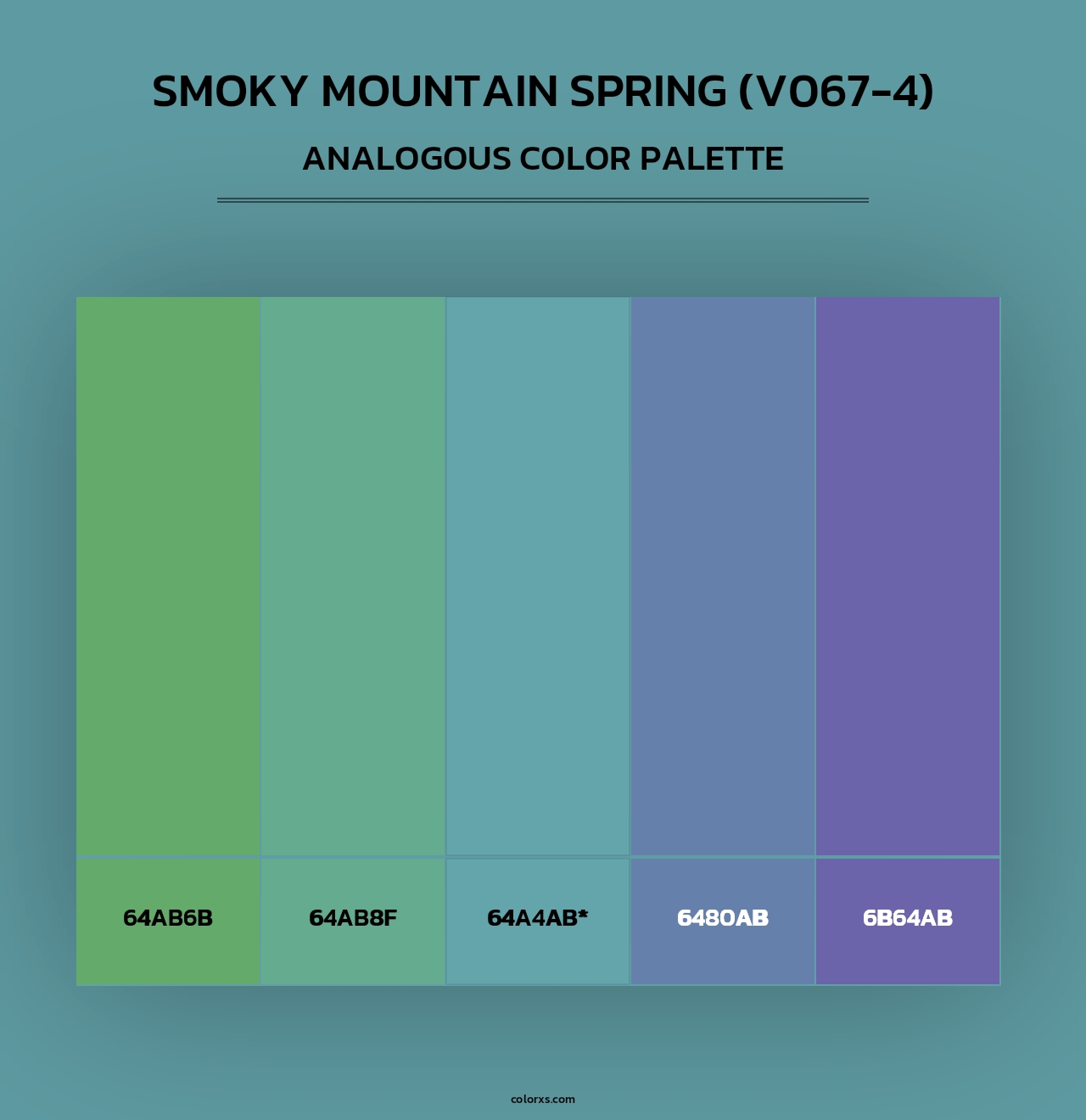 Smoky Mountain Spring (V067-4) - Analogous Color Palette