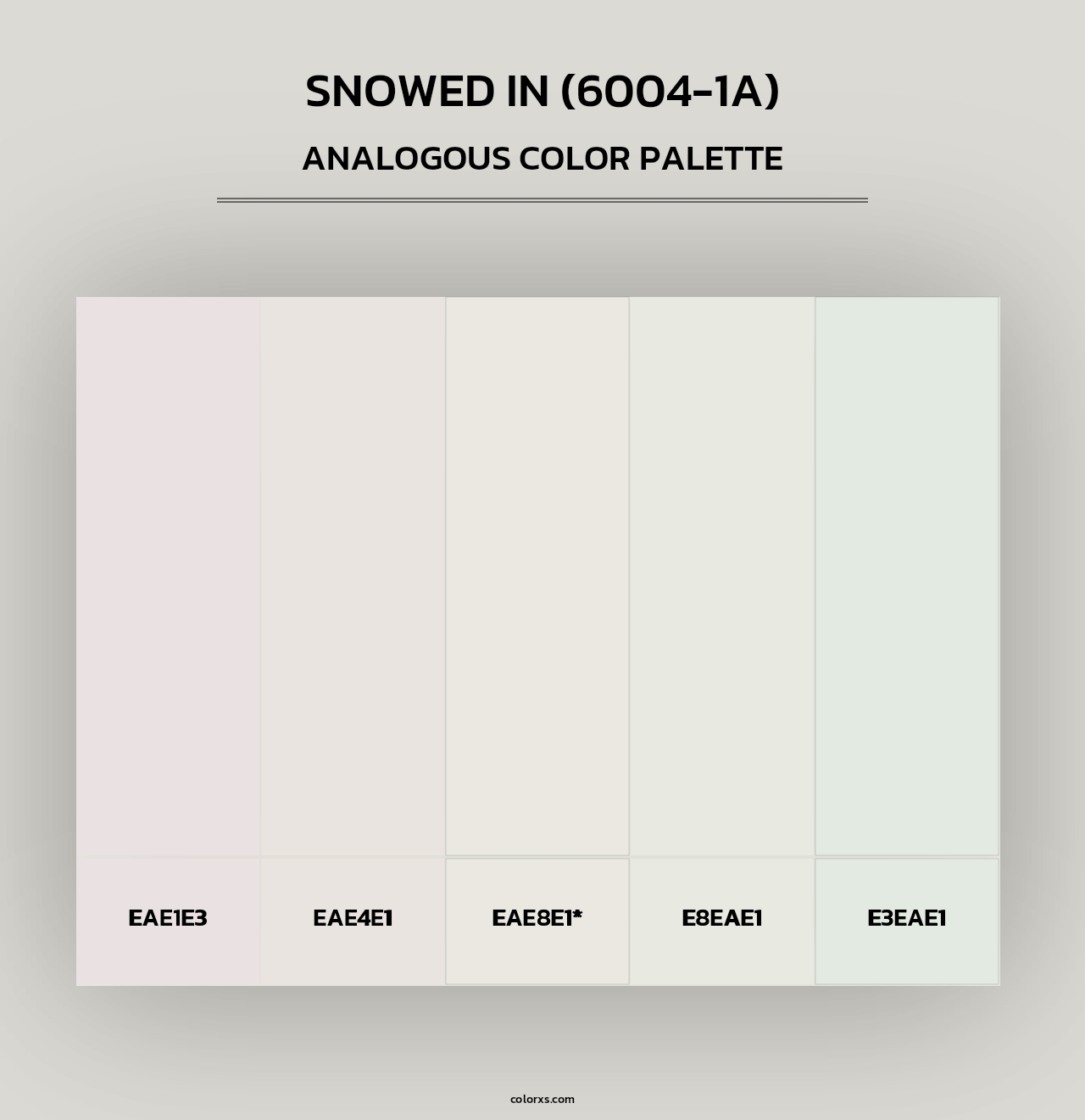 Snowed In (6004-1A) - Analogous Color Palette
