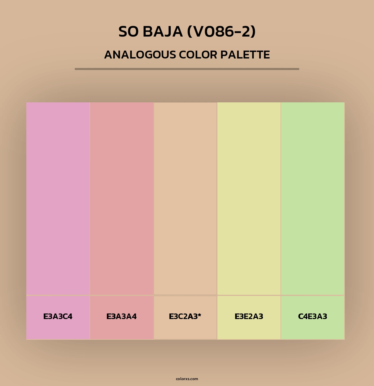So Baja (V086-2) - Analogous Color Palette