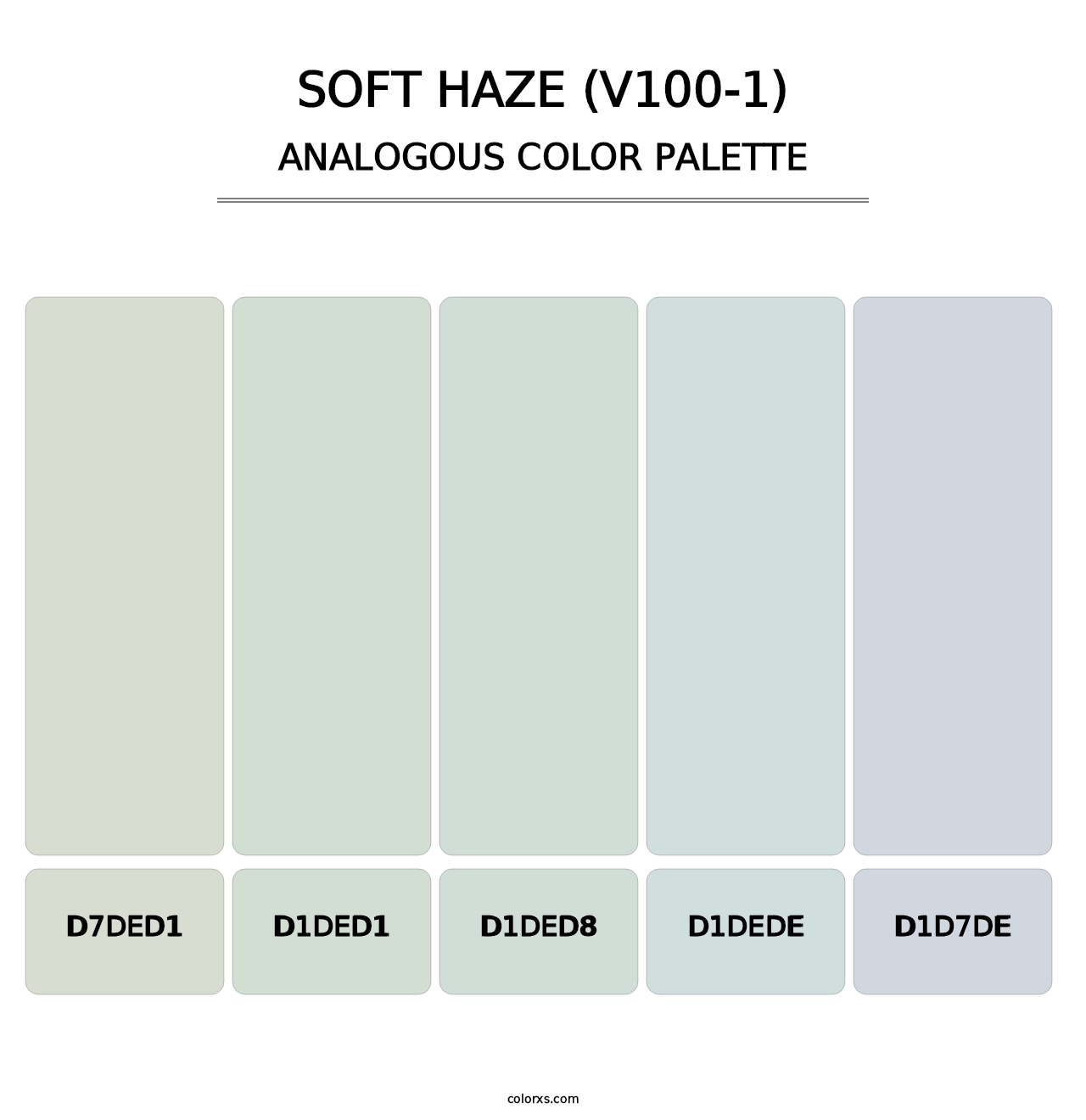 Soft Haze (V100-1) - Analogous Color Palette