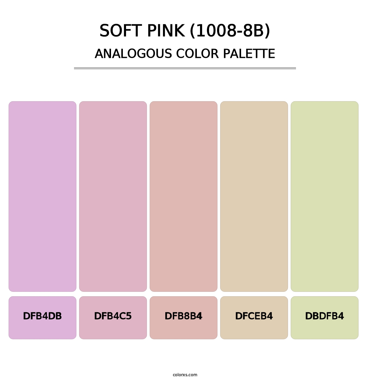 Soft Pink (1008-8B) - Analogous Color Palette