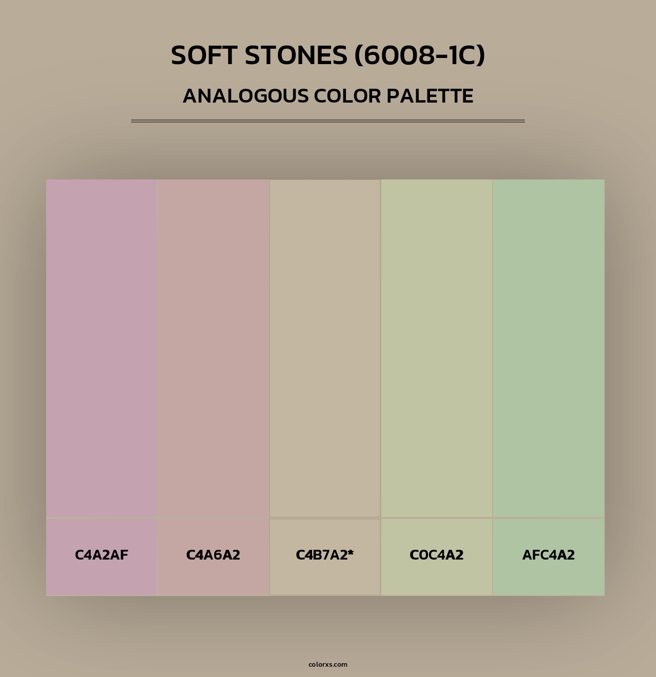 Soft Stones (6008-1C) - Analogous Color Palette