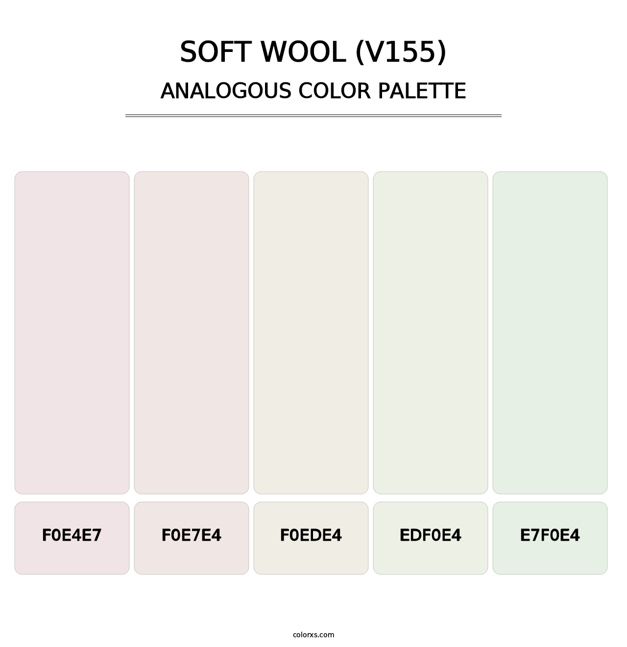 Soft Wool (V155) - Analogous Color Palette