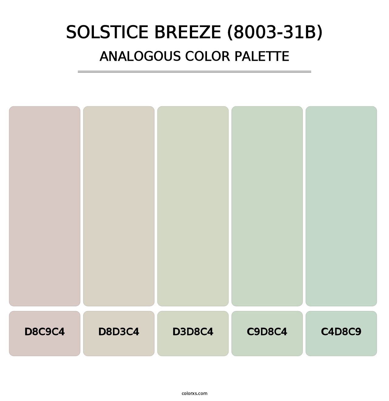 Solstice Breeze (8003-31B) - Analogous Color Palette