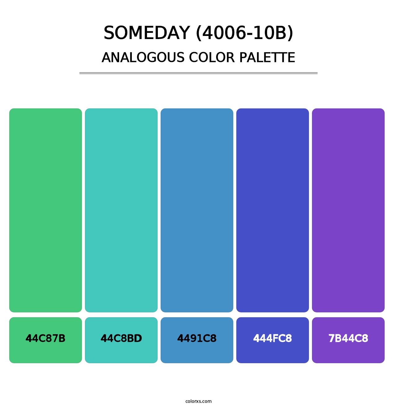 Someday (4006-10B) - Analogous Color Palette