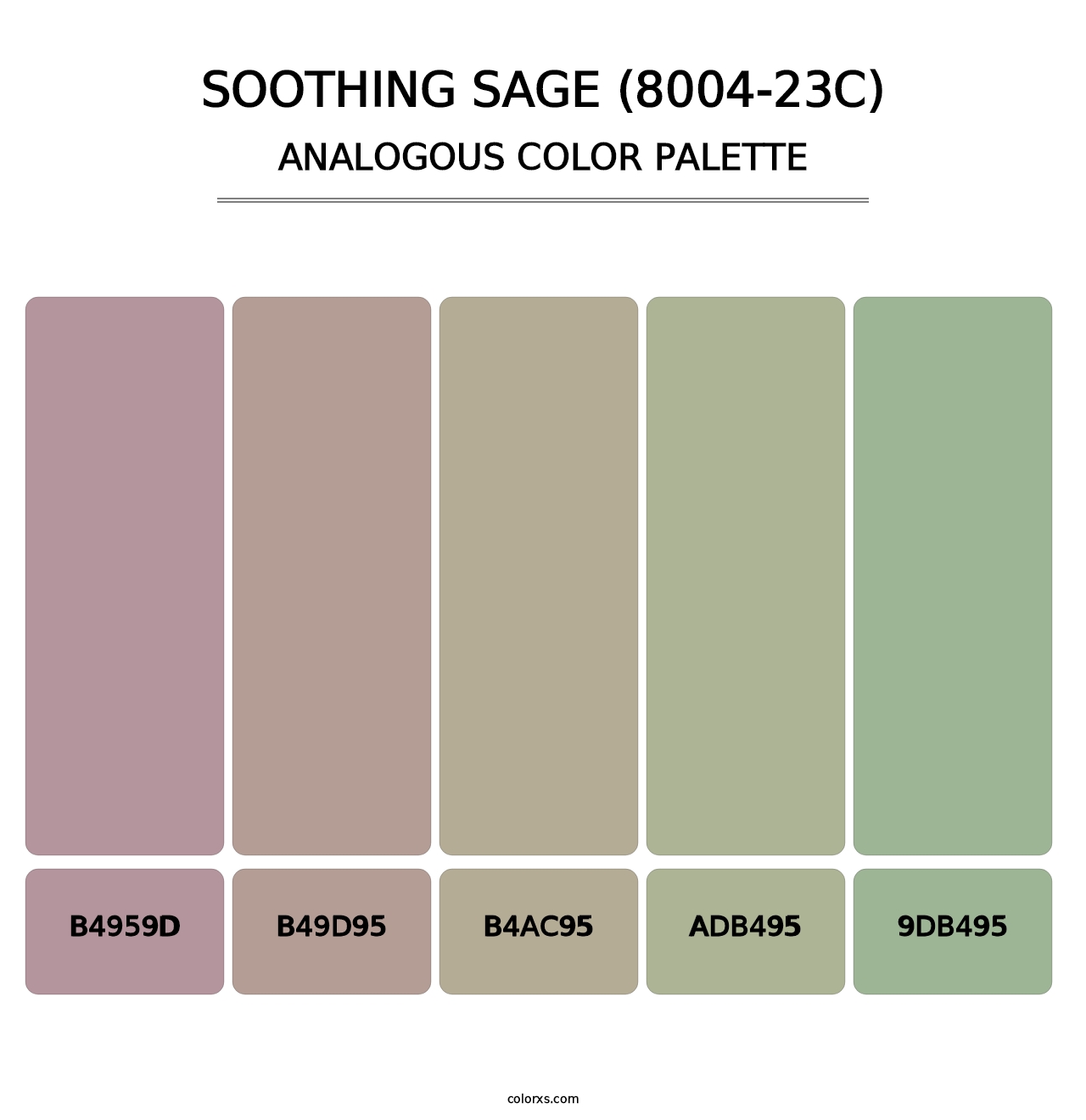 Soothing Sage (8004-23C) - Analogous Color Palette