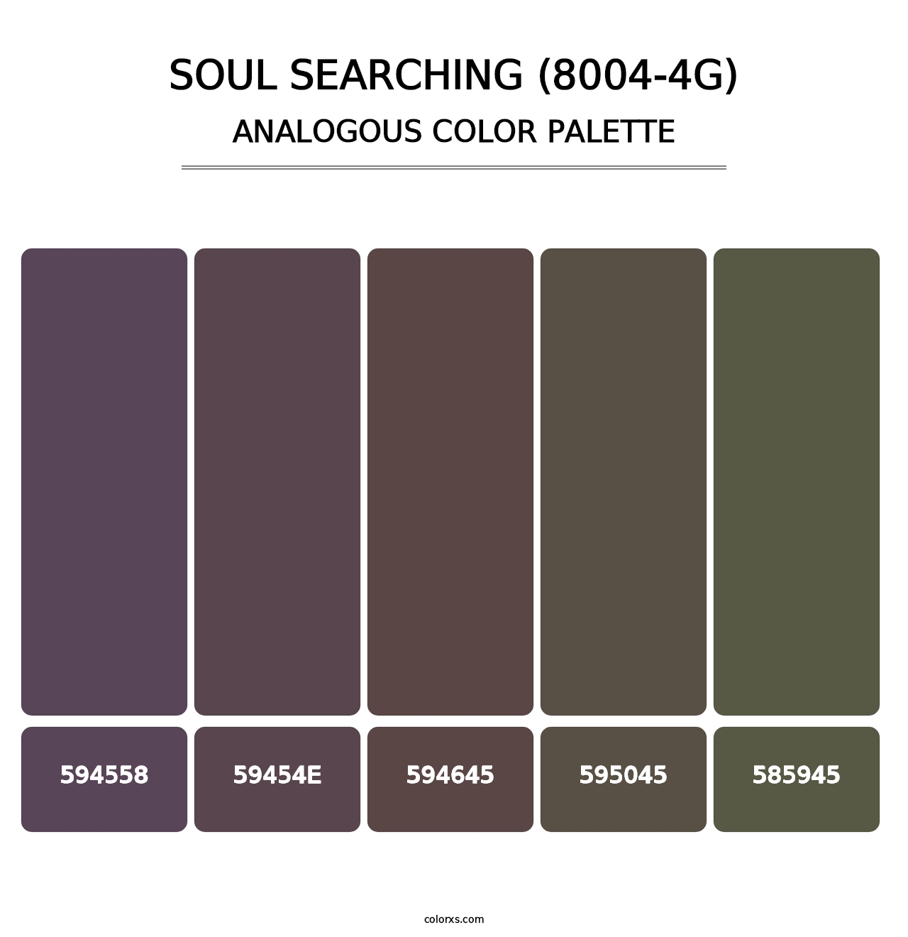 Soul Searching (8004-4G) - Analogous Color Palette