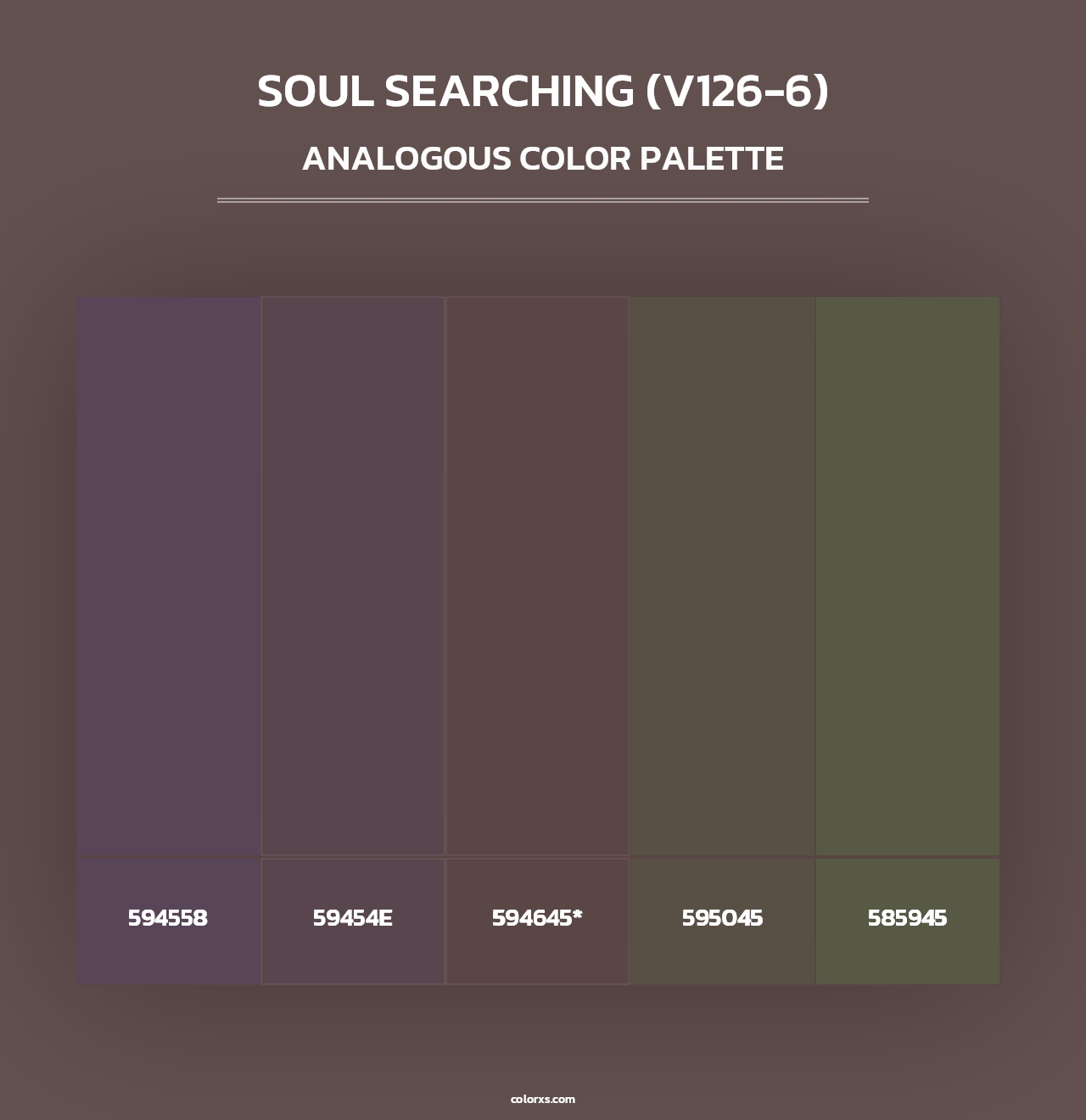 Soul Searching (V126-6) - Analogous Color Palette