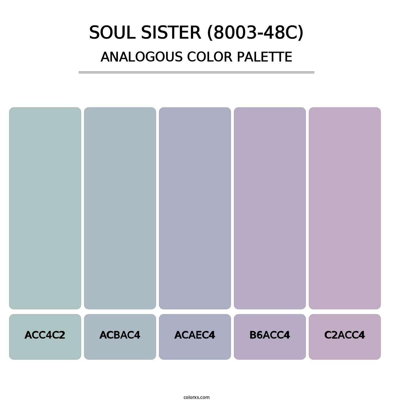 Soul Sister (8003-48C) - Analogous Color Palette