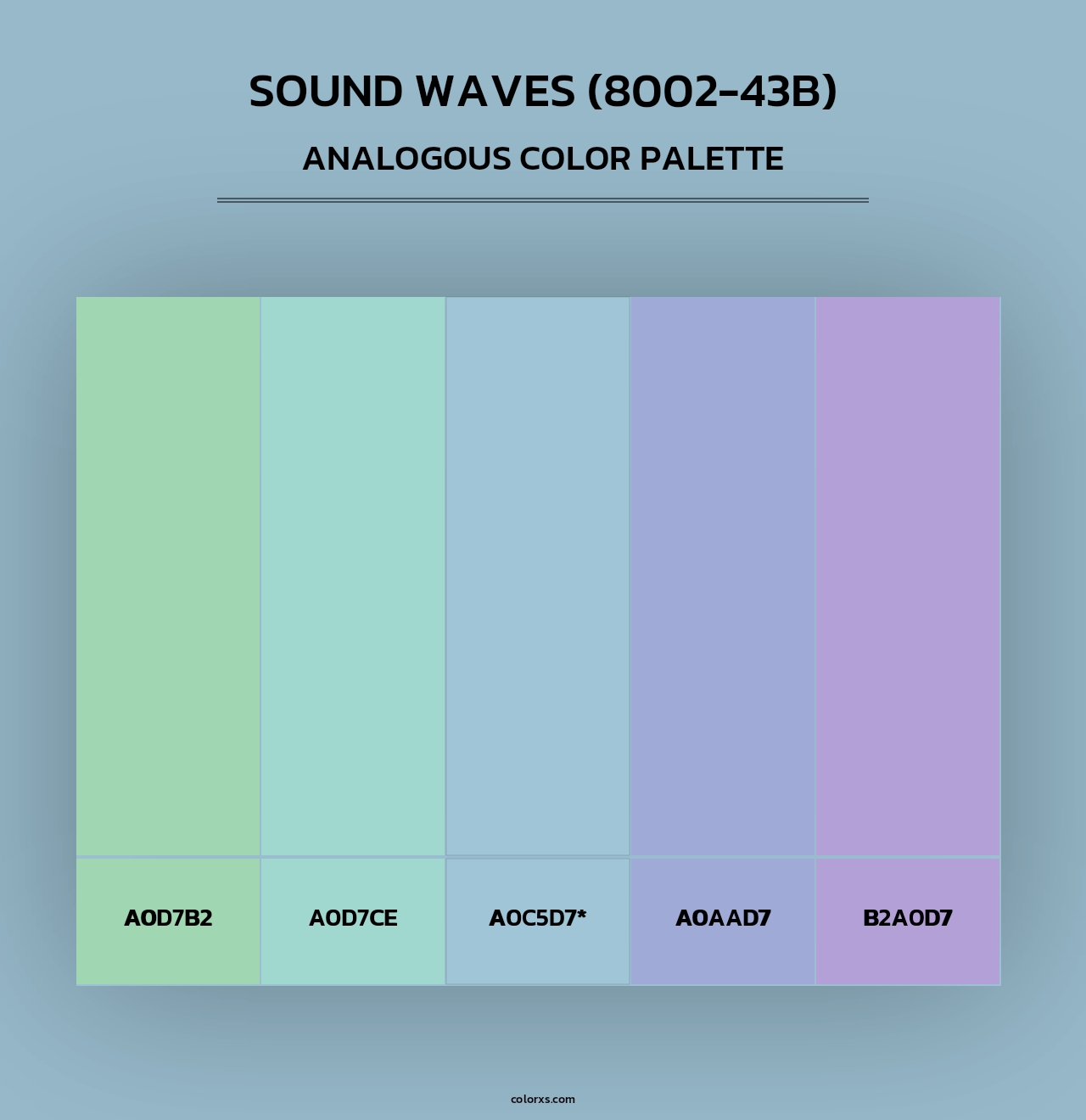 Sound Waves (8002-43B) - Analogous Color Palette
