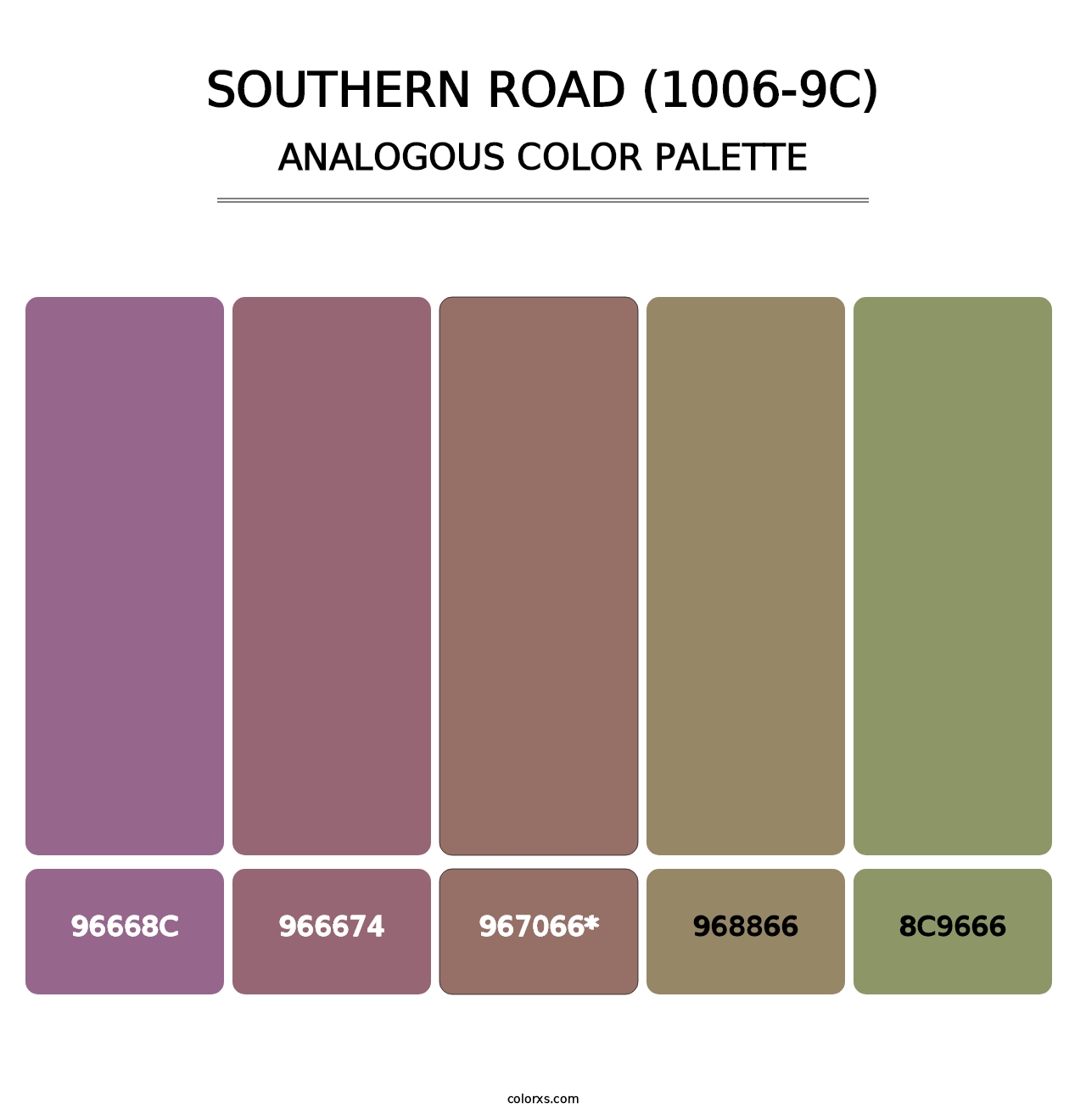 Southern Road (1006-9C) - Analogous Color Palette