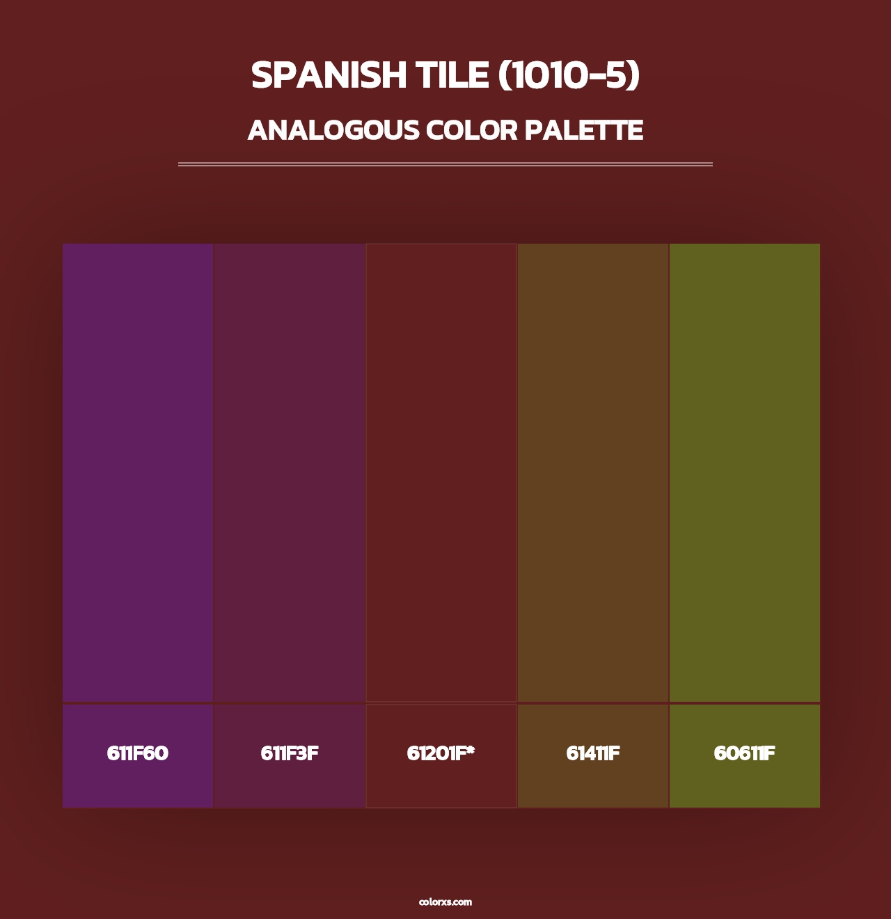 Spanish Tile (1010-5) - Analogous Color Palette