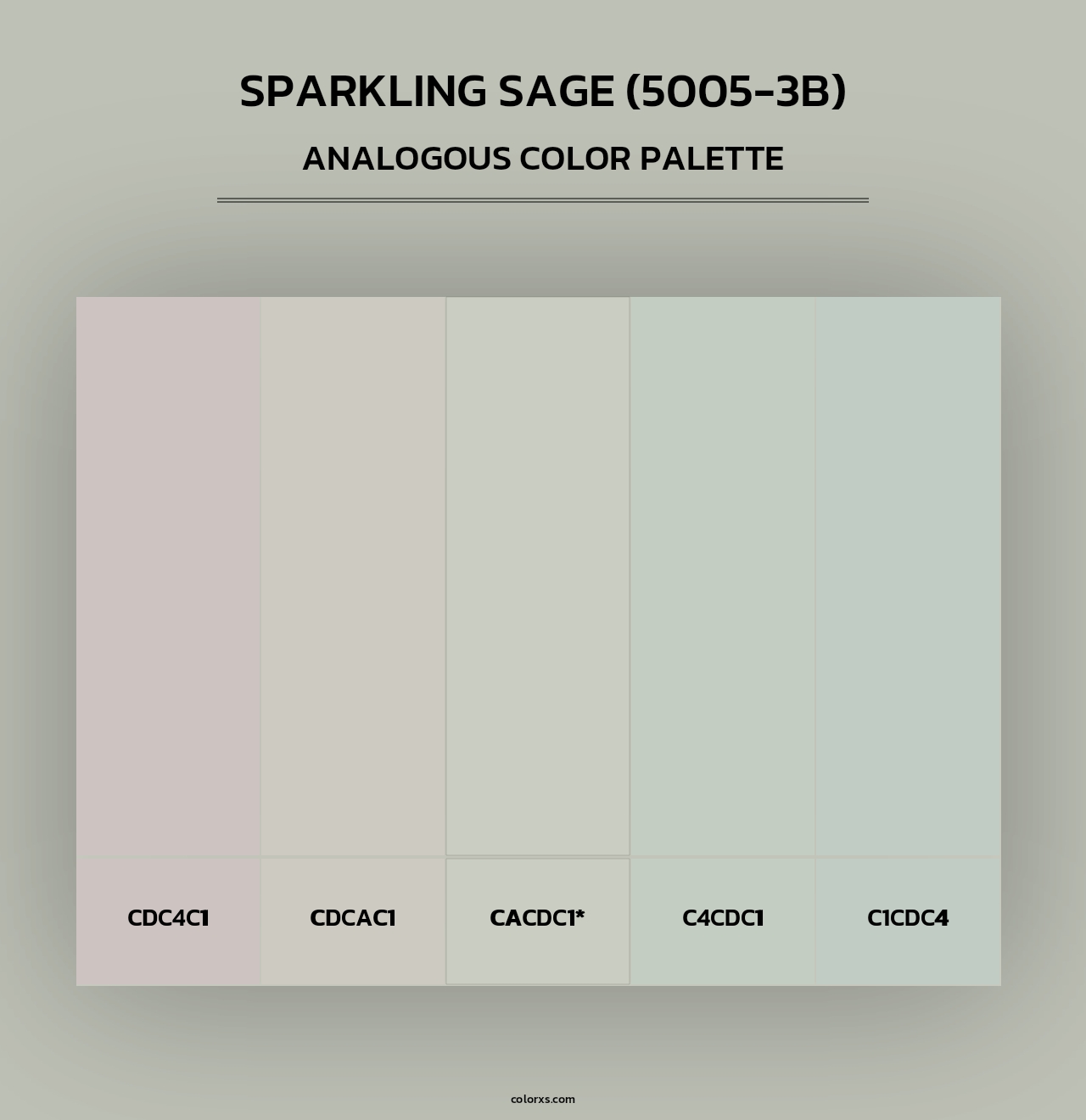 Sparkling Sage (5005-3B) - Analogous Color Palette