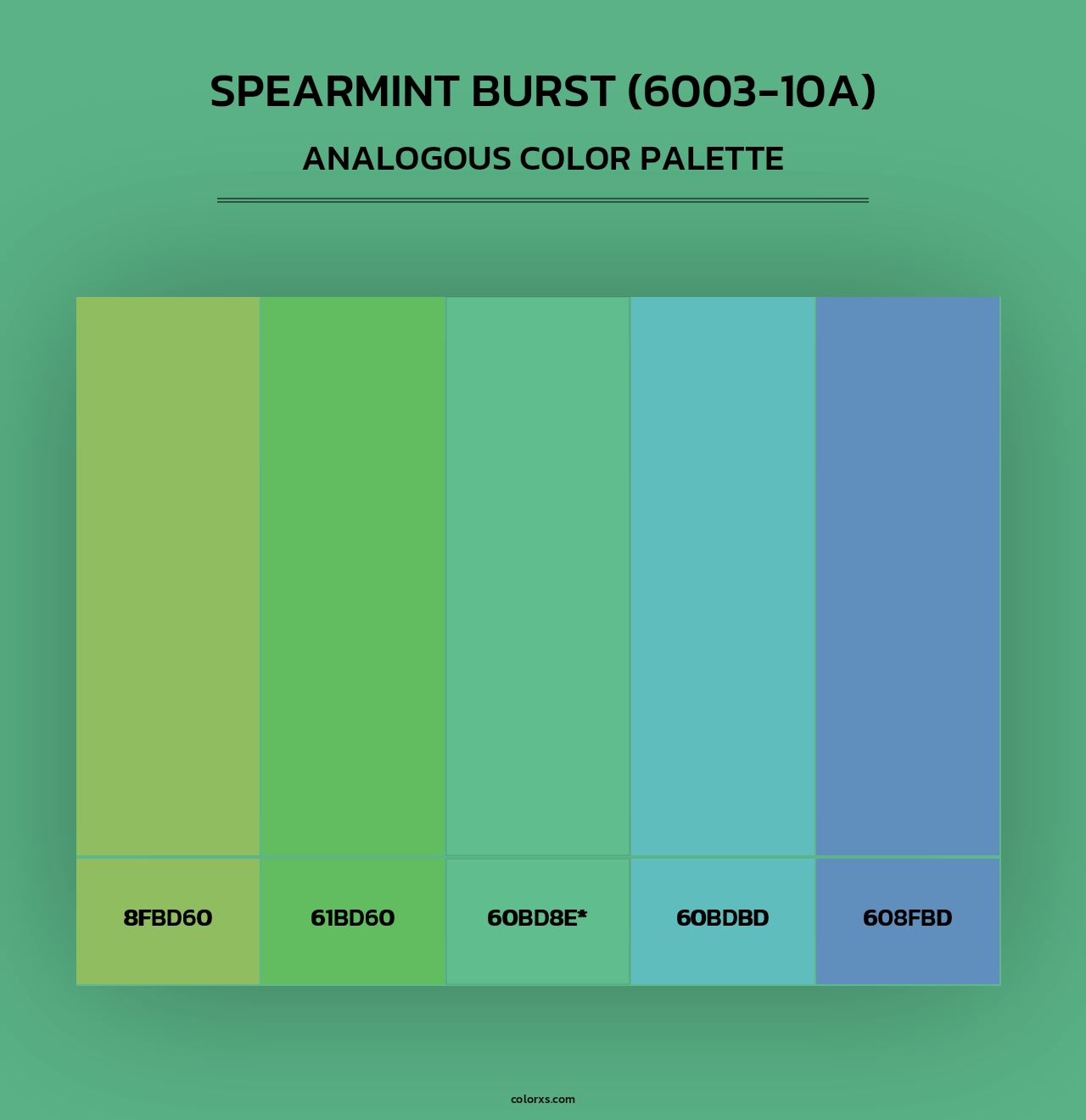 Spearmint Burst (6003-10A) - Analogous Color Palette
