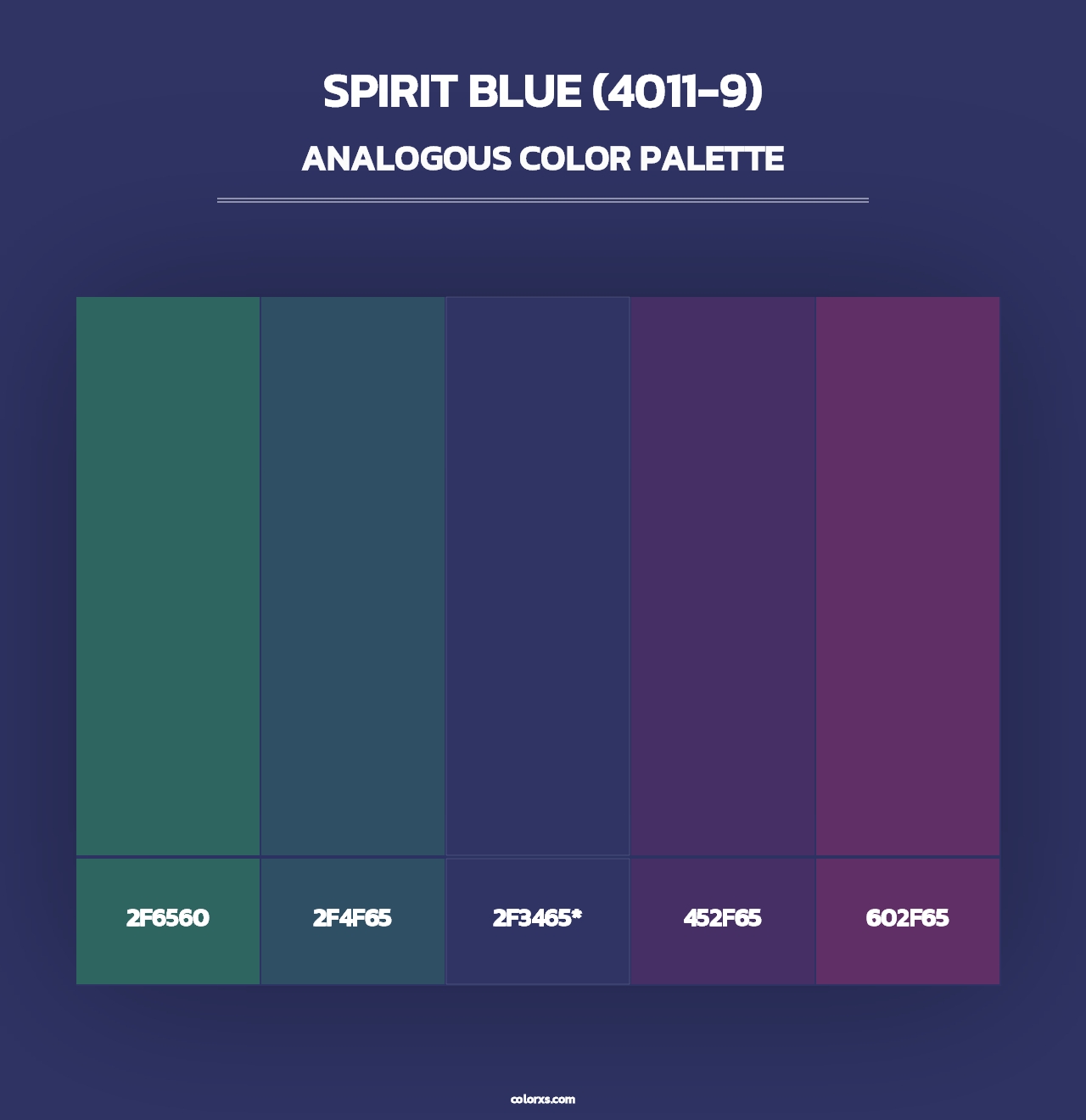 Spirit Blue (4011-9) - Analogous Color Palette