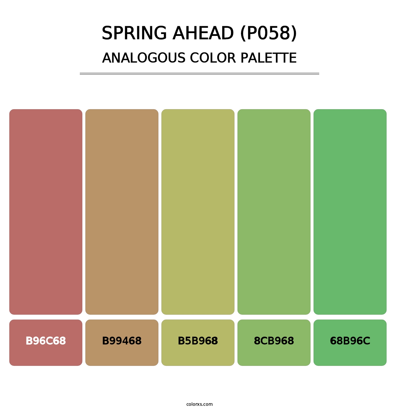 Spring Ahead (P058) - Analogous Color Palette