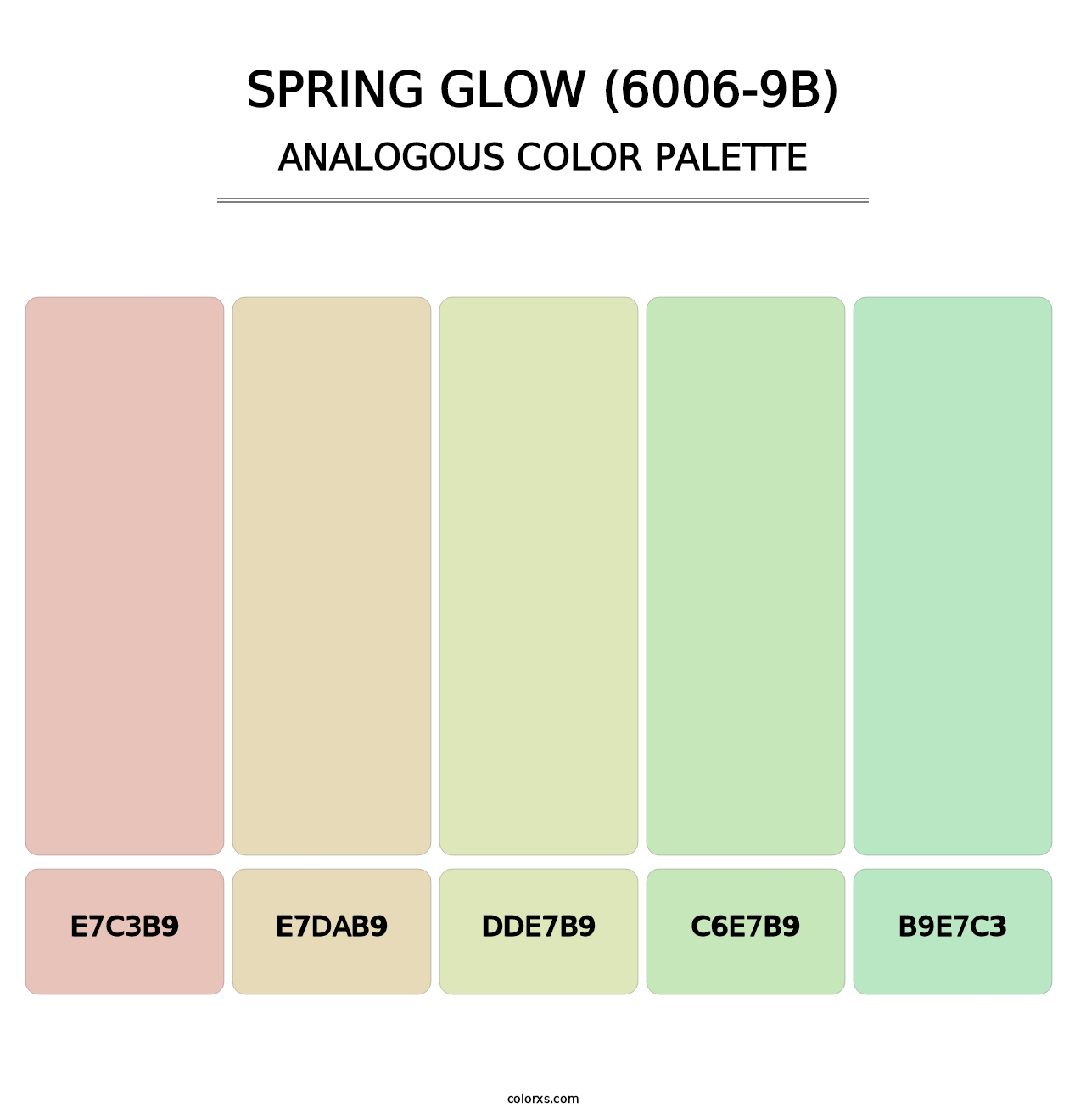 Spring Glow (6006-9B) - Analogous Color Palette