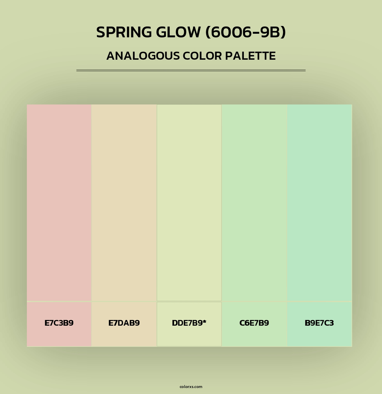 Spring Glow (6006-9B) - Analogous Color Palette
