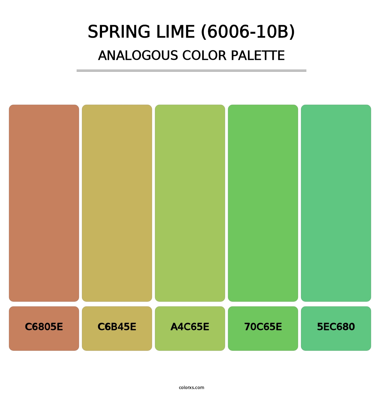 Spring Lime (6006-10B) - Analogous Color Palette