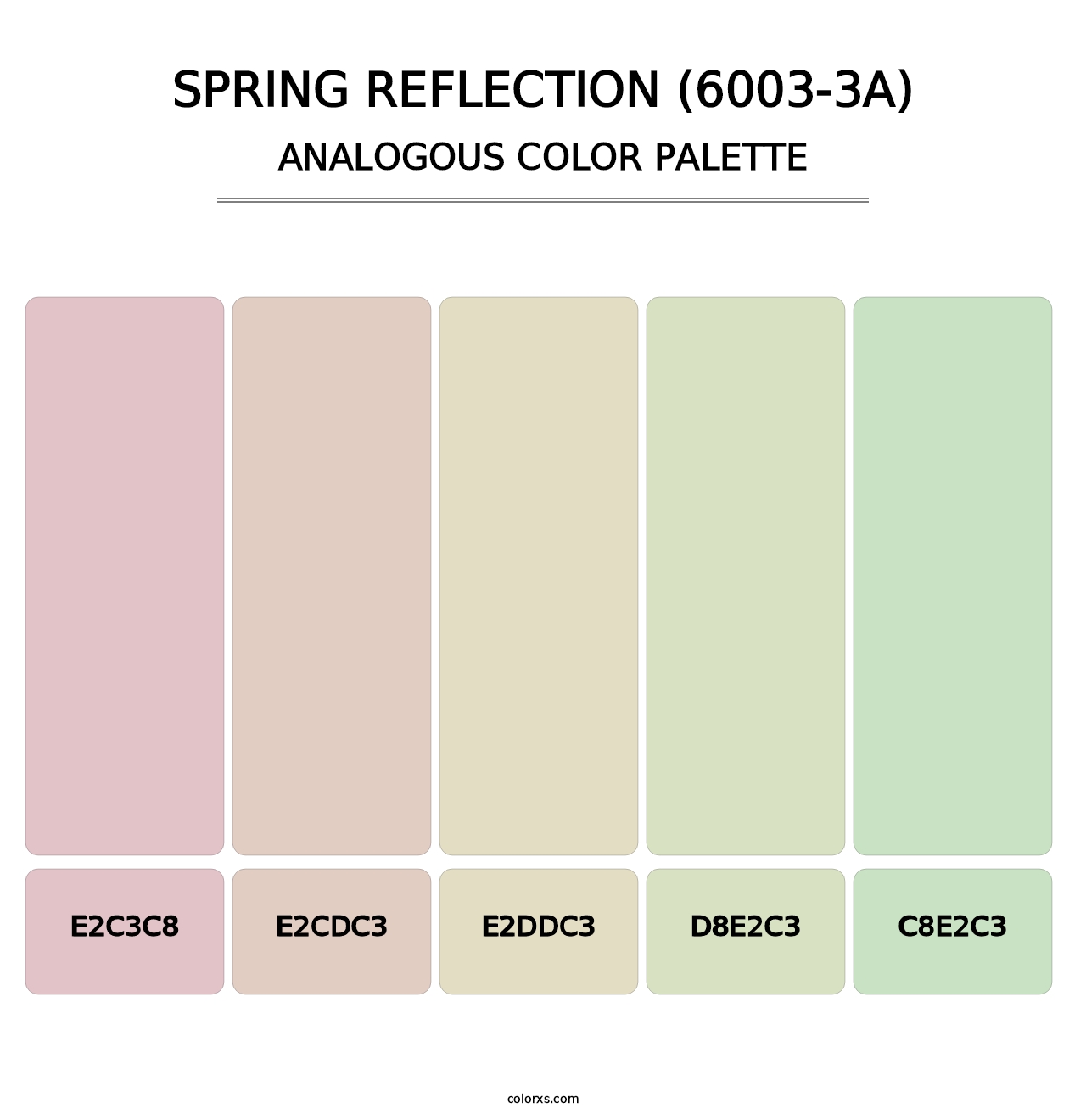 Spring Reflection (6003-3A) - Analogous Color Palette