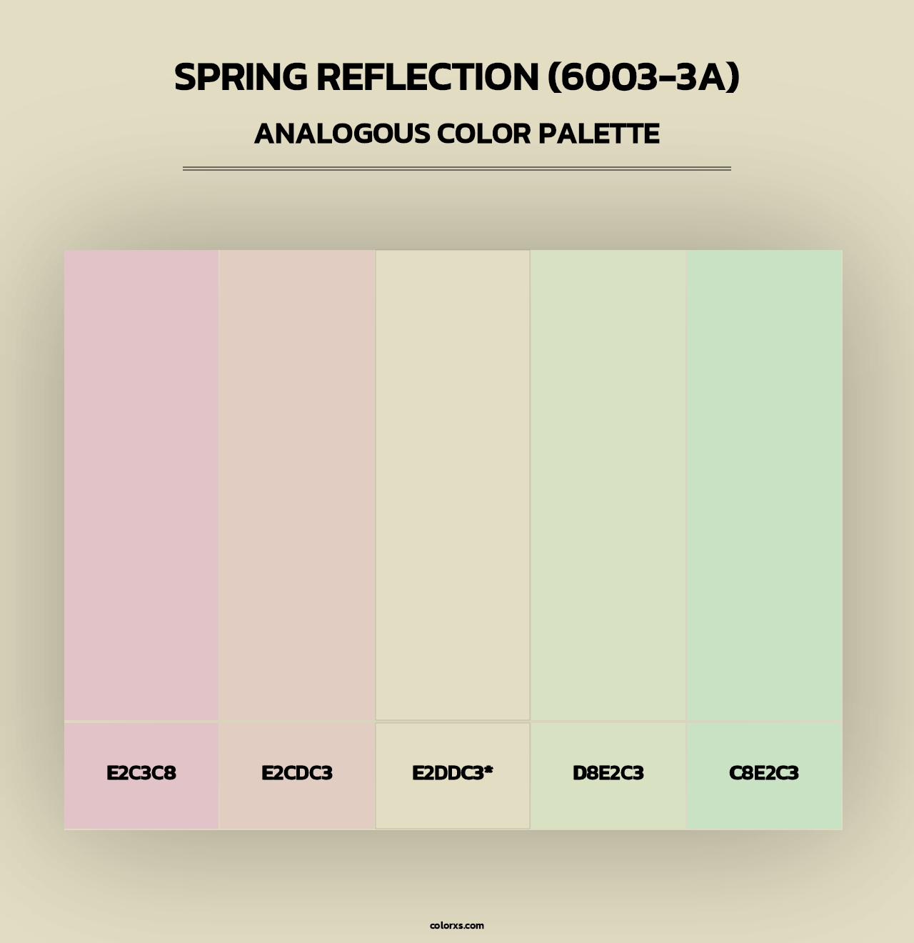 Spring Reflection (6003-3A) - Analogous Color Palette