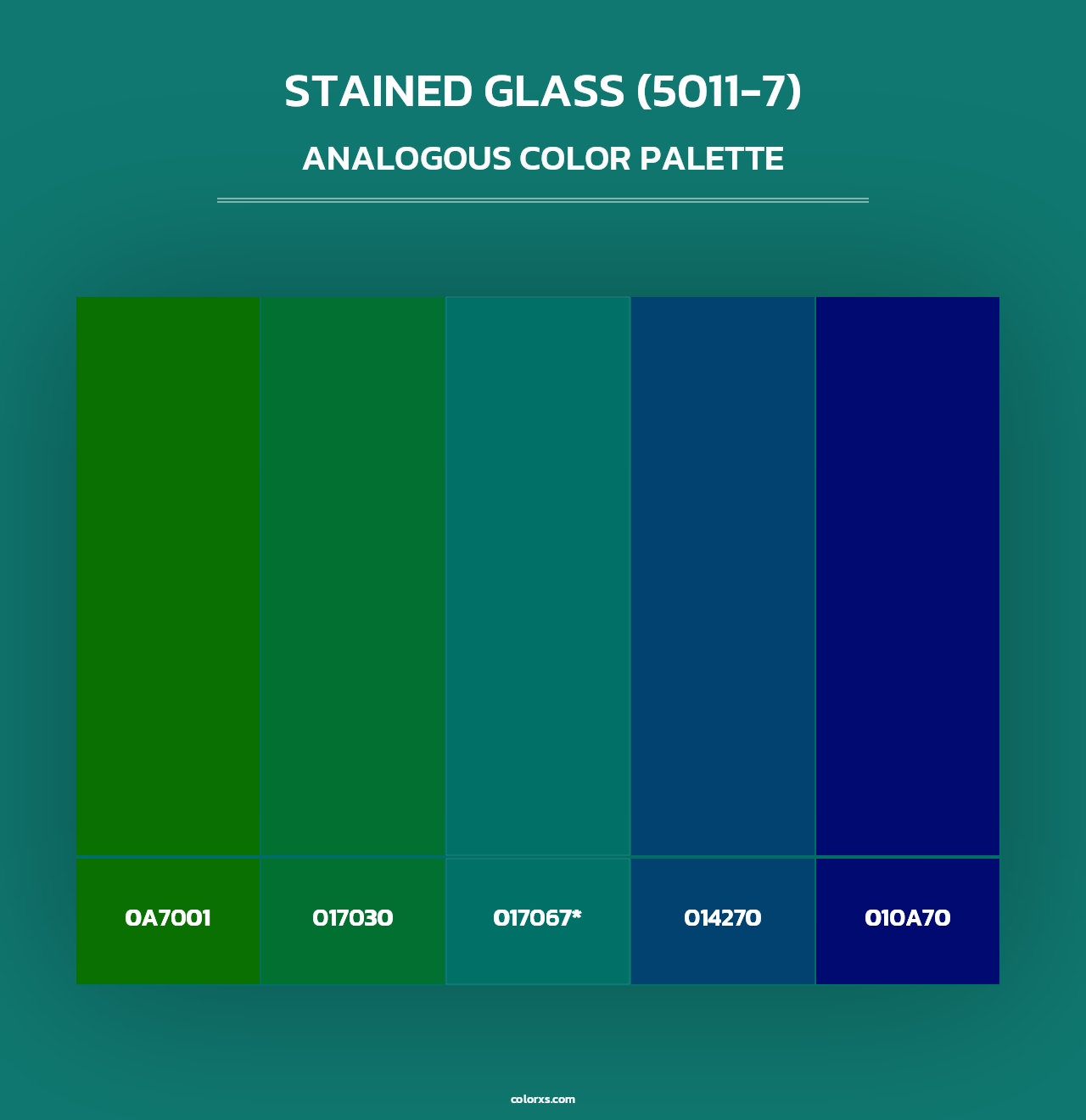 Stained Glass (5011-7) - Analogous Color Palette
