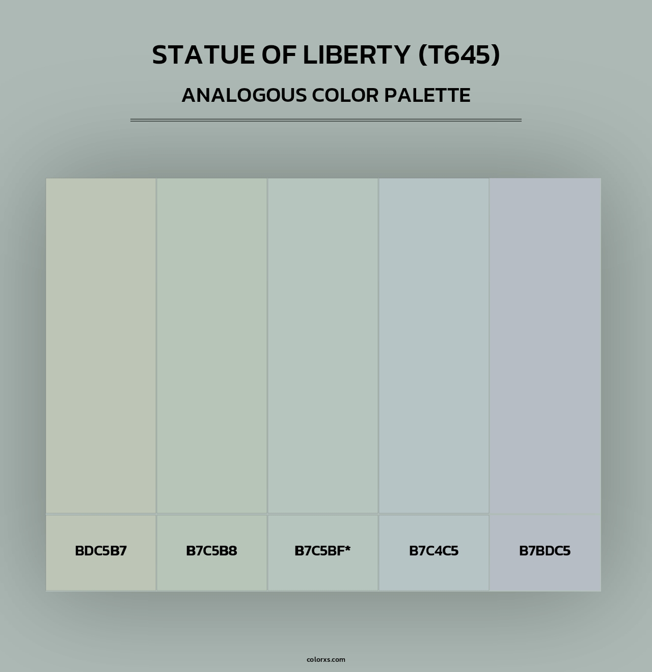 Statue of Liberty (T645) - Analogous Color Palette