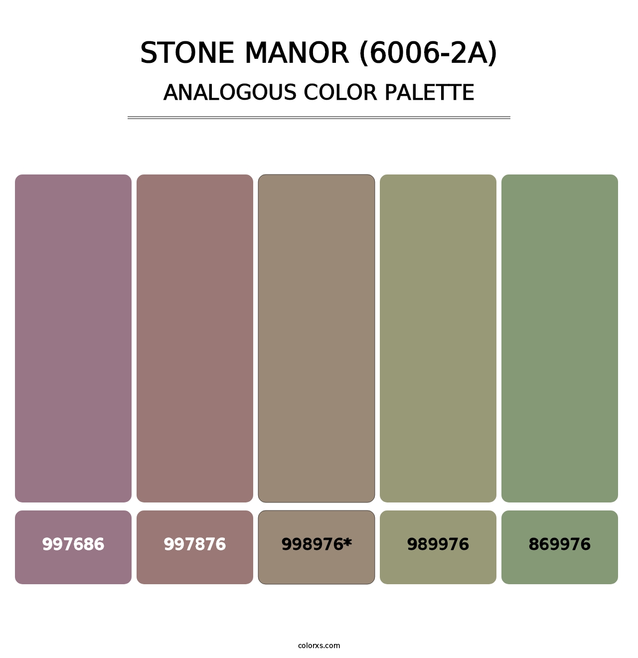 Stone Manor (6006-2A) - Analogous Color Palette