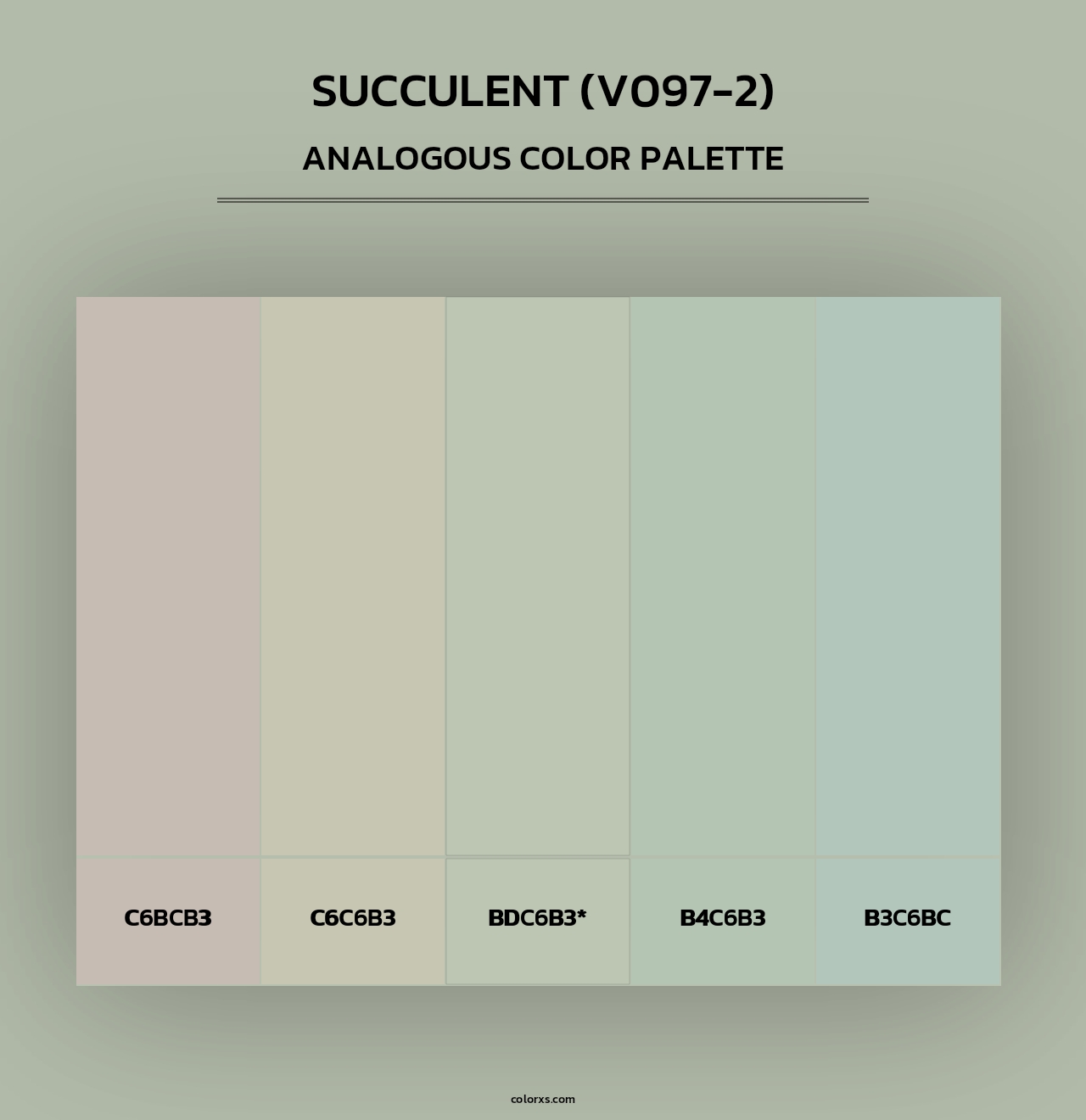 Succulent (V097-2) - Analogous Color Palette