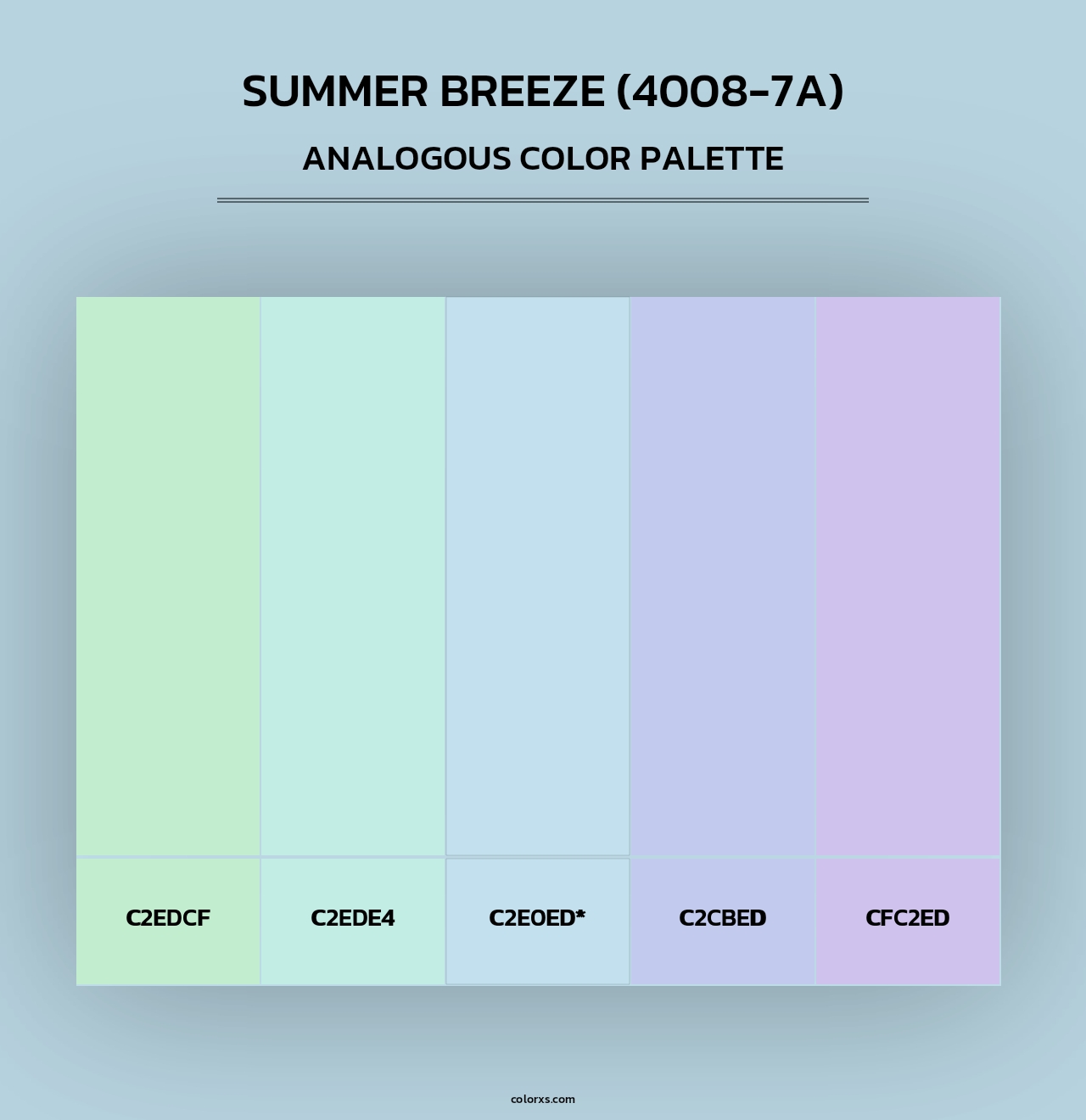 Summer Breeze (4008-7A) - Analogous Color Palette