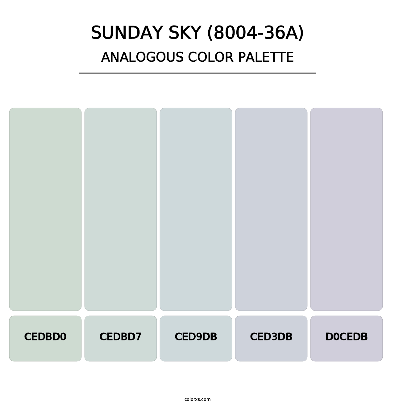 Sunday Sky (8004-36A) - Analogous Color Palette