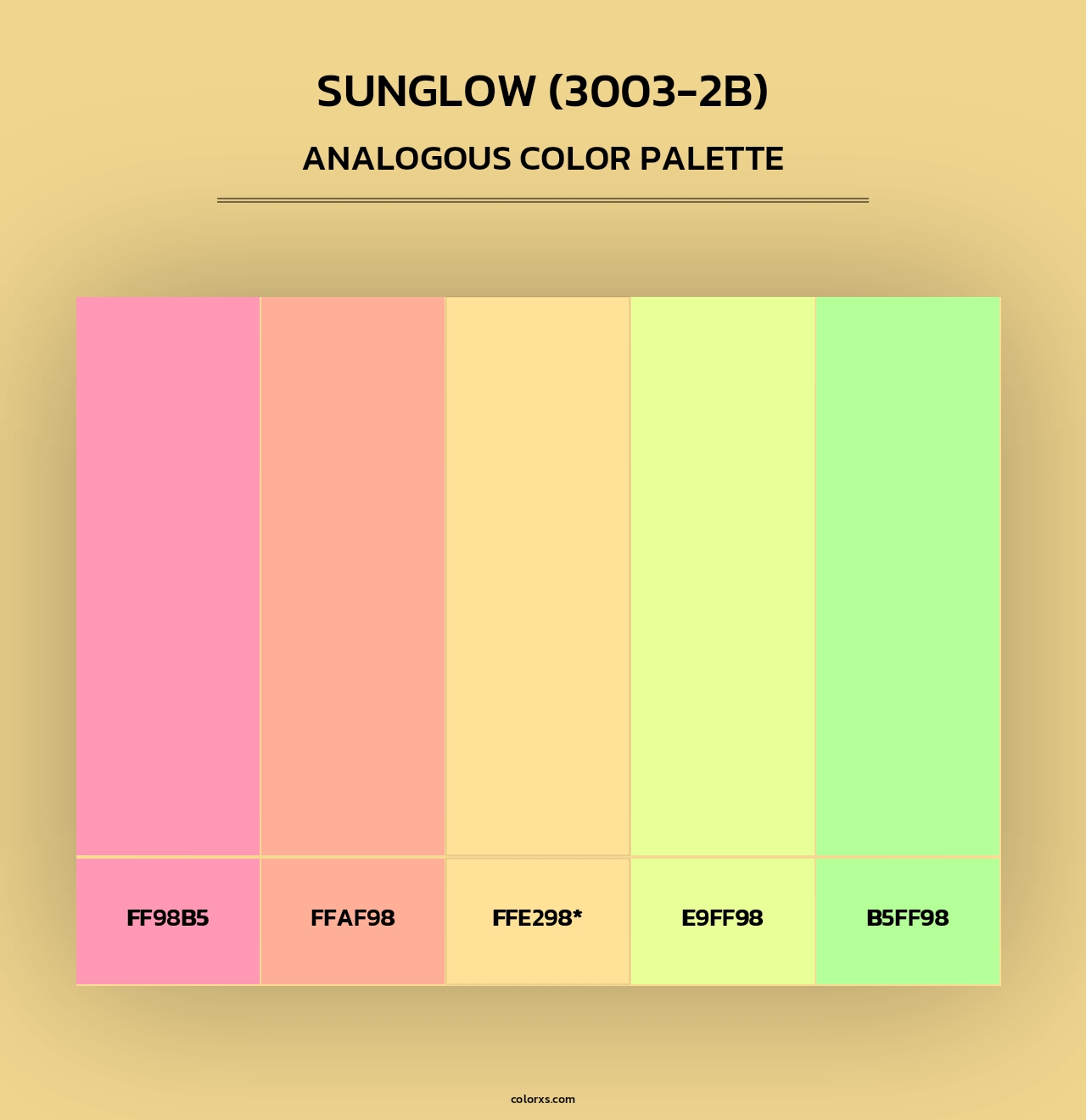 Sunglow (3003-2B) - Analogous Color Palette