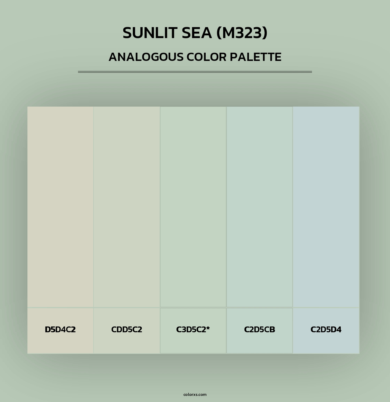 Sunlit Sea (M323) - Analogous Color Palette