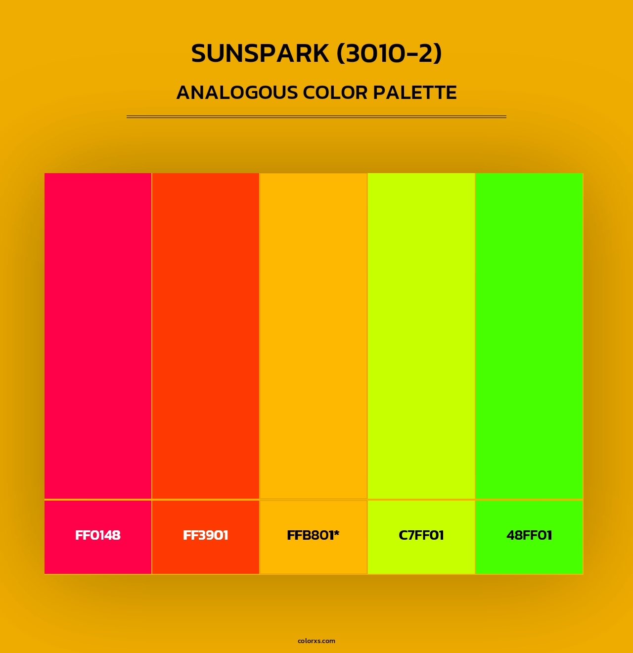 Sunspark (3010-2) - Analogous Color Palette