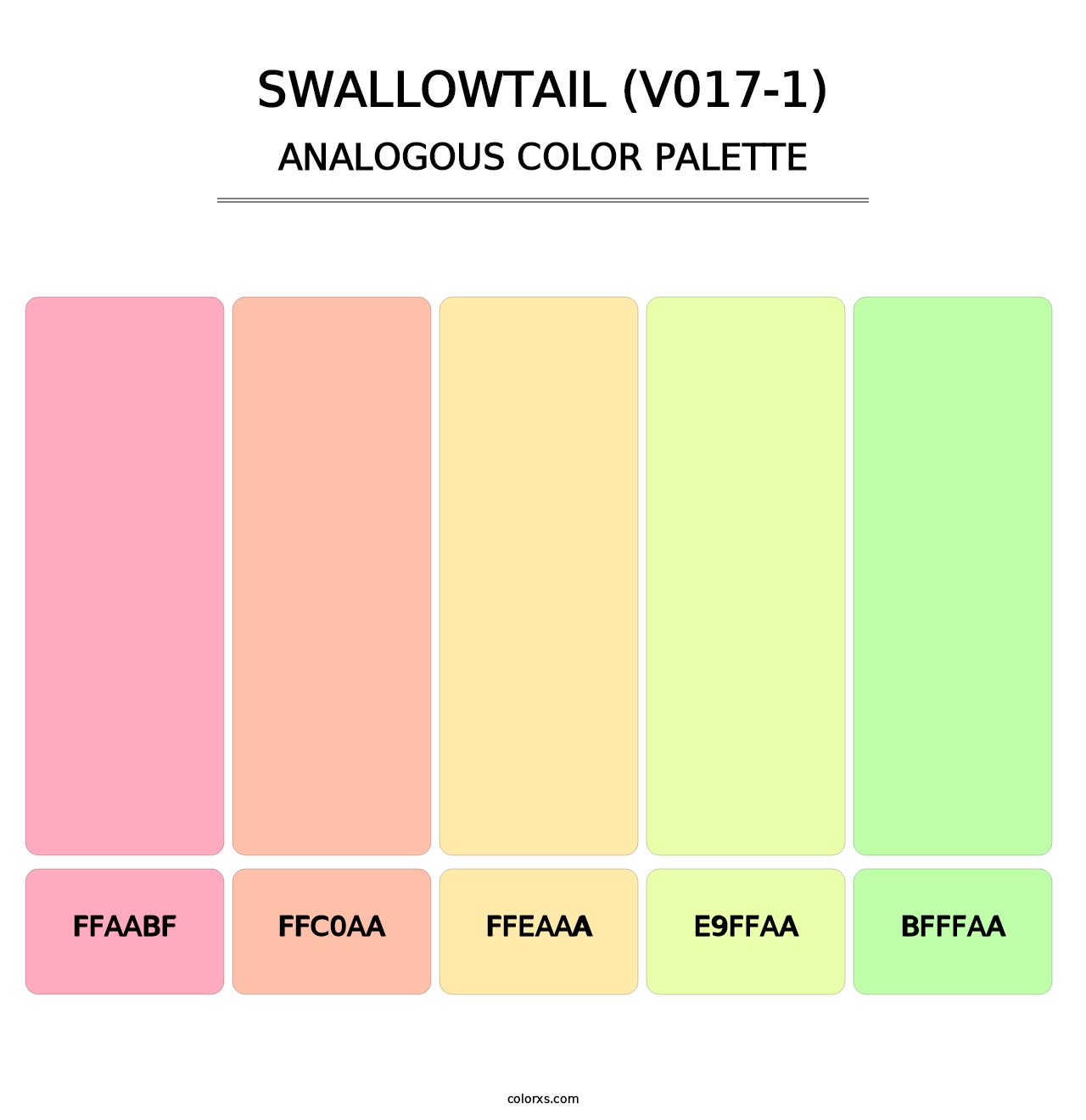 Swallowtail (V017-1) - Analogous Color Palette