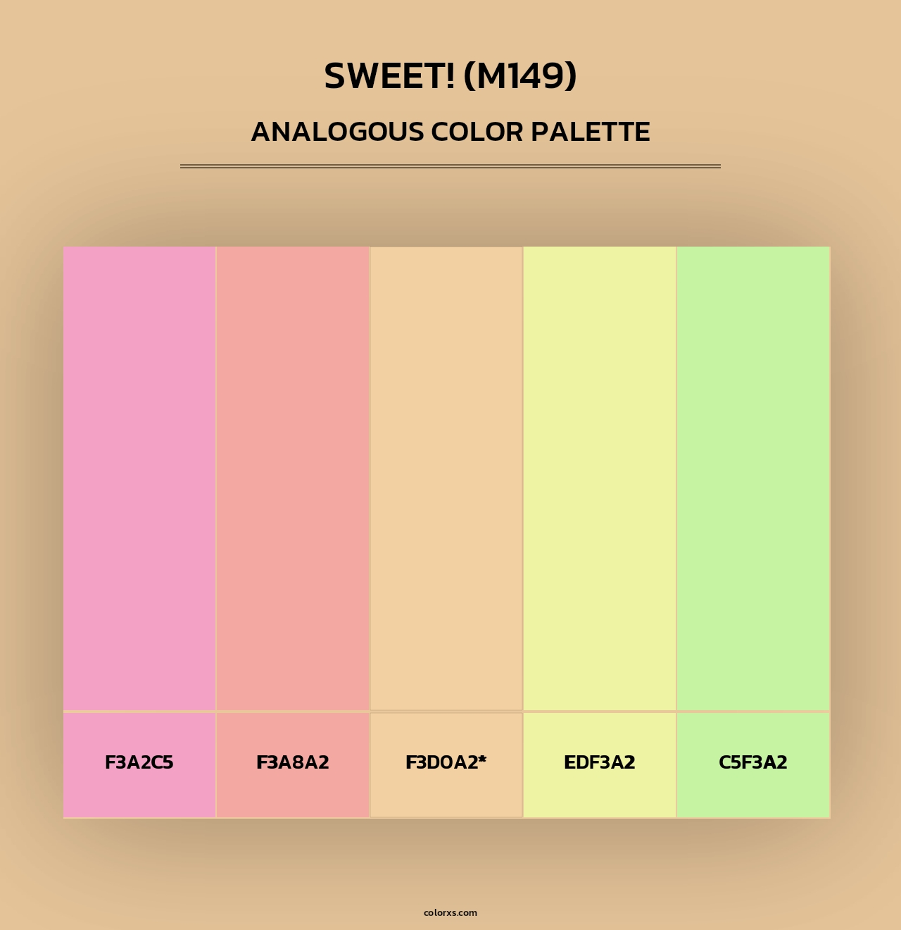 sweet! (M149) - Analogous Color Palette