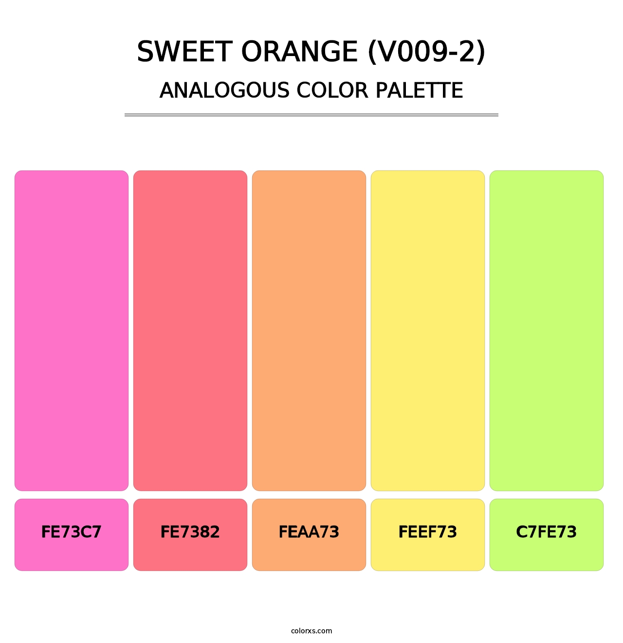 Sweet Orange (V009-2) - Analogous Color Palette