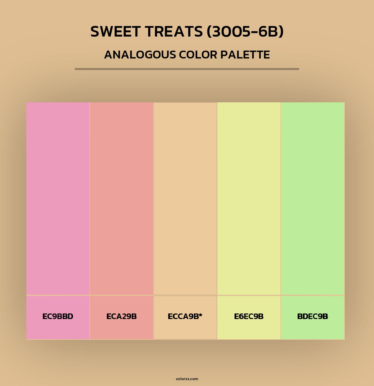 Sweet Treats (3005-6B) - Analogous Color Palette