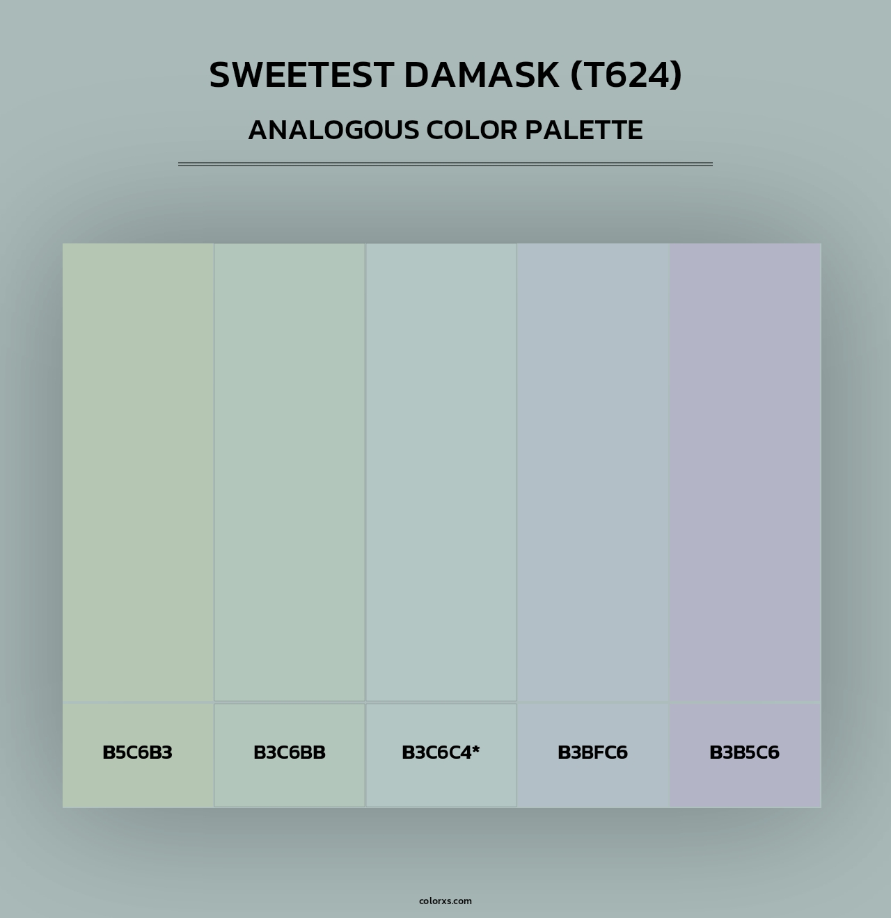 Sweetest Damask (T624) - Analogous Color Palette