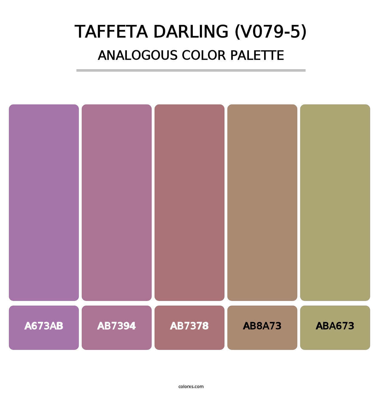 Taffeta Darling (V079-5) - Analogous Color Palette