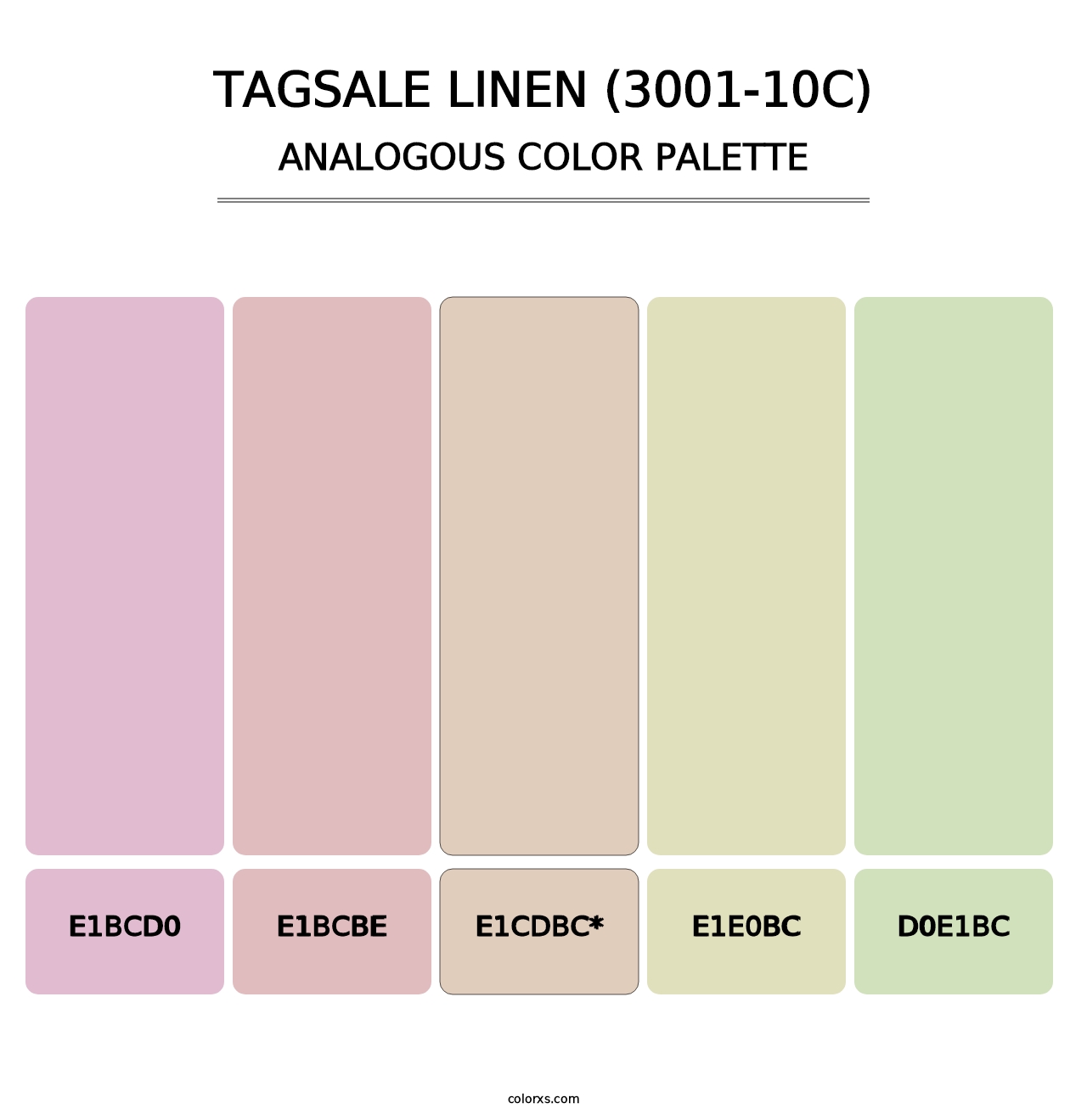 Tagsale Linen (3001-10C) - Analogous Color Palette