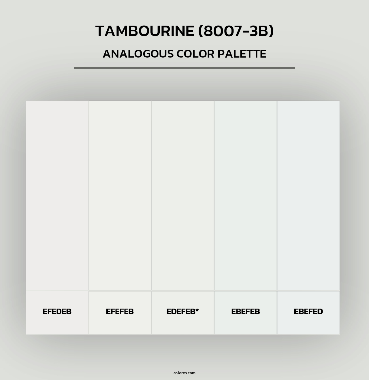 Tambourine (8007-3B) - Analogous Color Palette