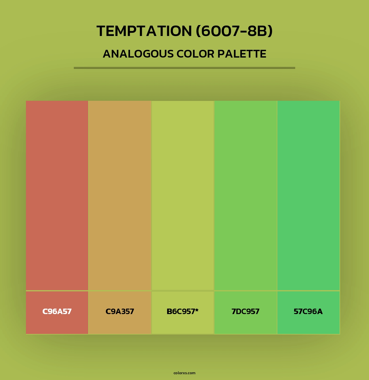 Temptation (6007-8B) - Analogous Color Palette