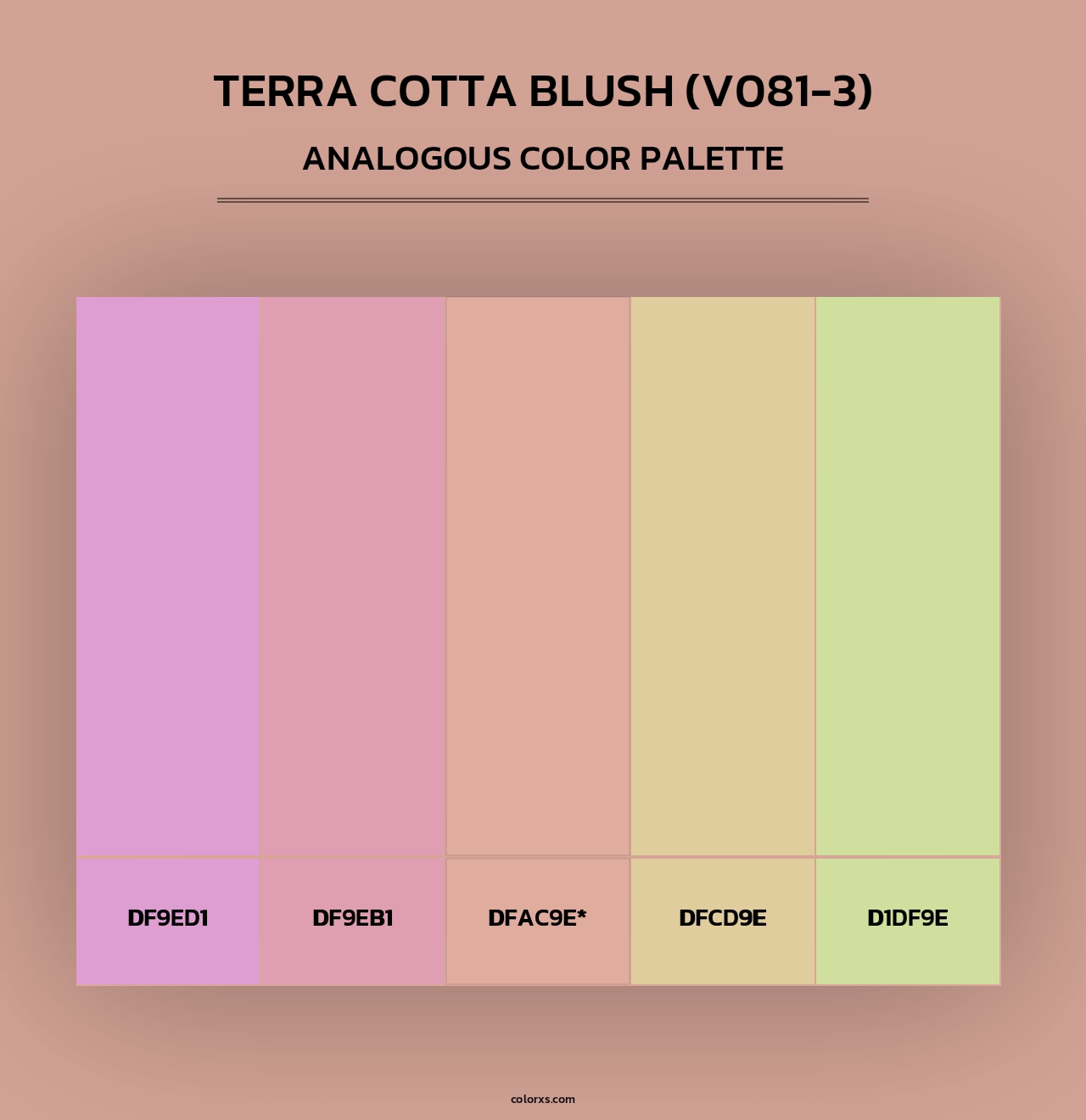 Terra Cotta Blush (V081-3) - Analogous Color Palette